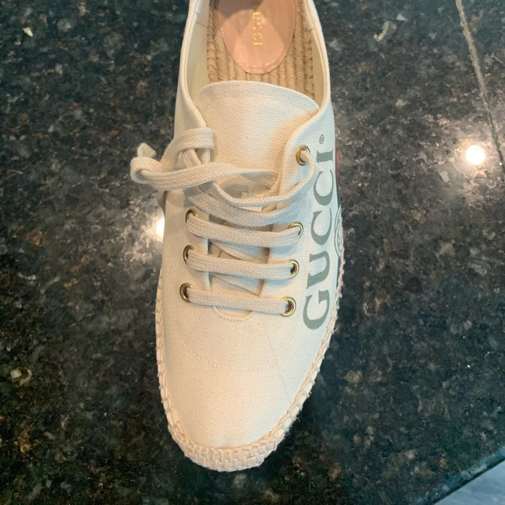 Gucci Platform Espadrille Sneaker! Size 41.5
